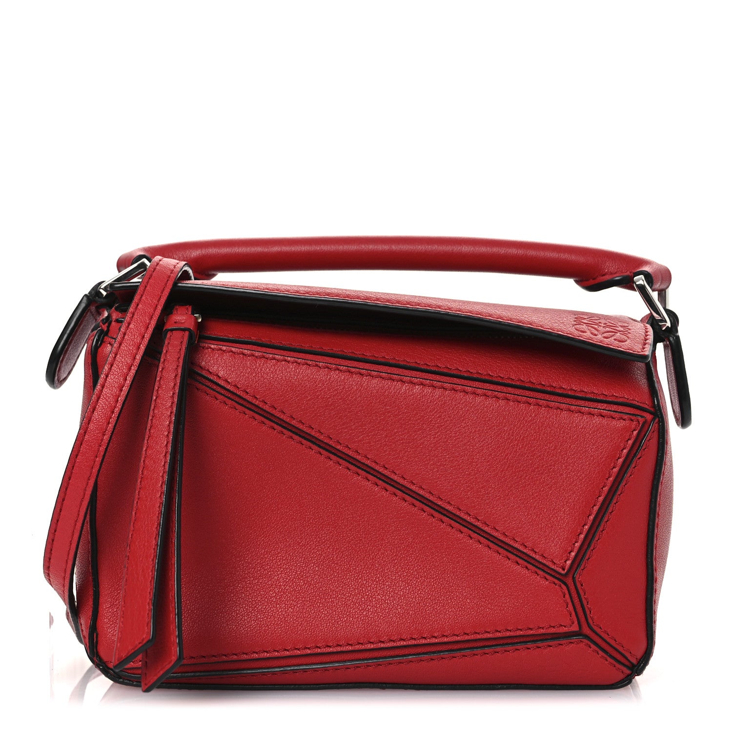 Loewe Calfskin Mini Puzzle Bag Pomodoro 1 of 14