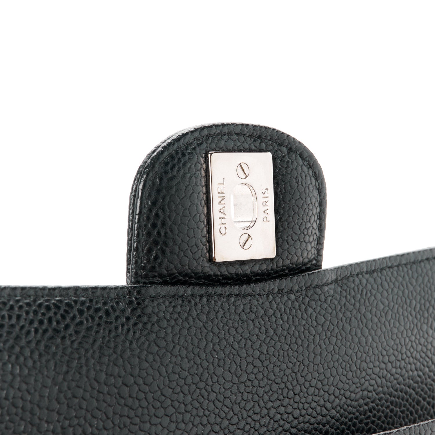 Chanel Caviar Quilted Medium Double Flap Black 7 of 11