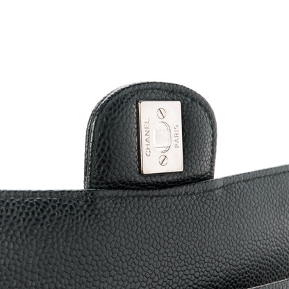 Chanel Caviar Quilted Medium Double Flap Black 7 of 11