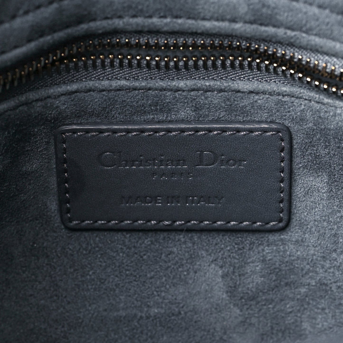 Ultra Matte Calfskin Cannage Small My ABCDior Lady Dior Grey Stone
