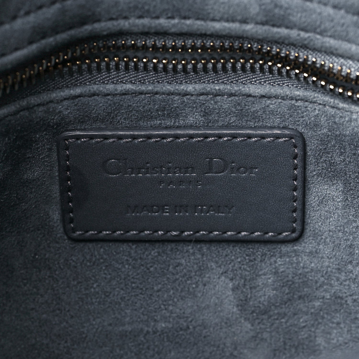 Christian Dior Ultra Matte Calfskin Cannage Small My ABCDior Lady Dior Grey Stone 5 of 11