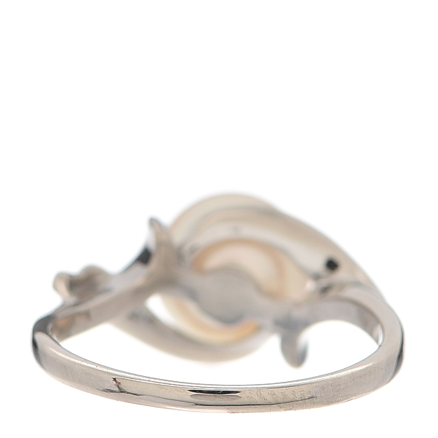 Mikimoto 14K White Gold Akoya Pearl 8mm Ring 52 6 4 of 5