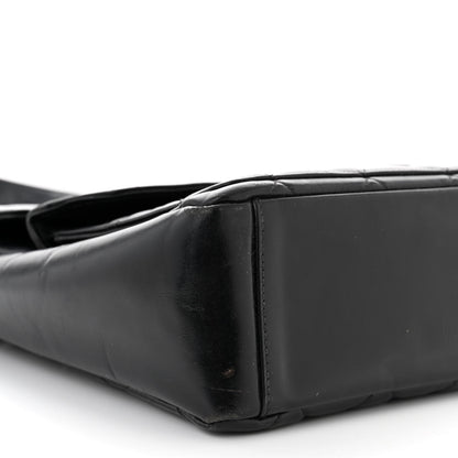 Chanel Lambskin Quilted Double Pocket Shoulder Bag Black 9 of 14