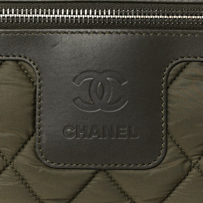 Chanel Nylon Quilted Small Coco Cocoon Tote Khaki 7 of 9