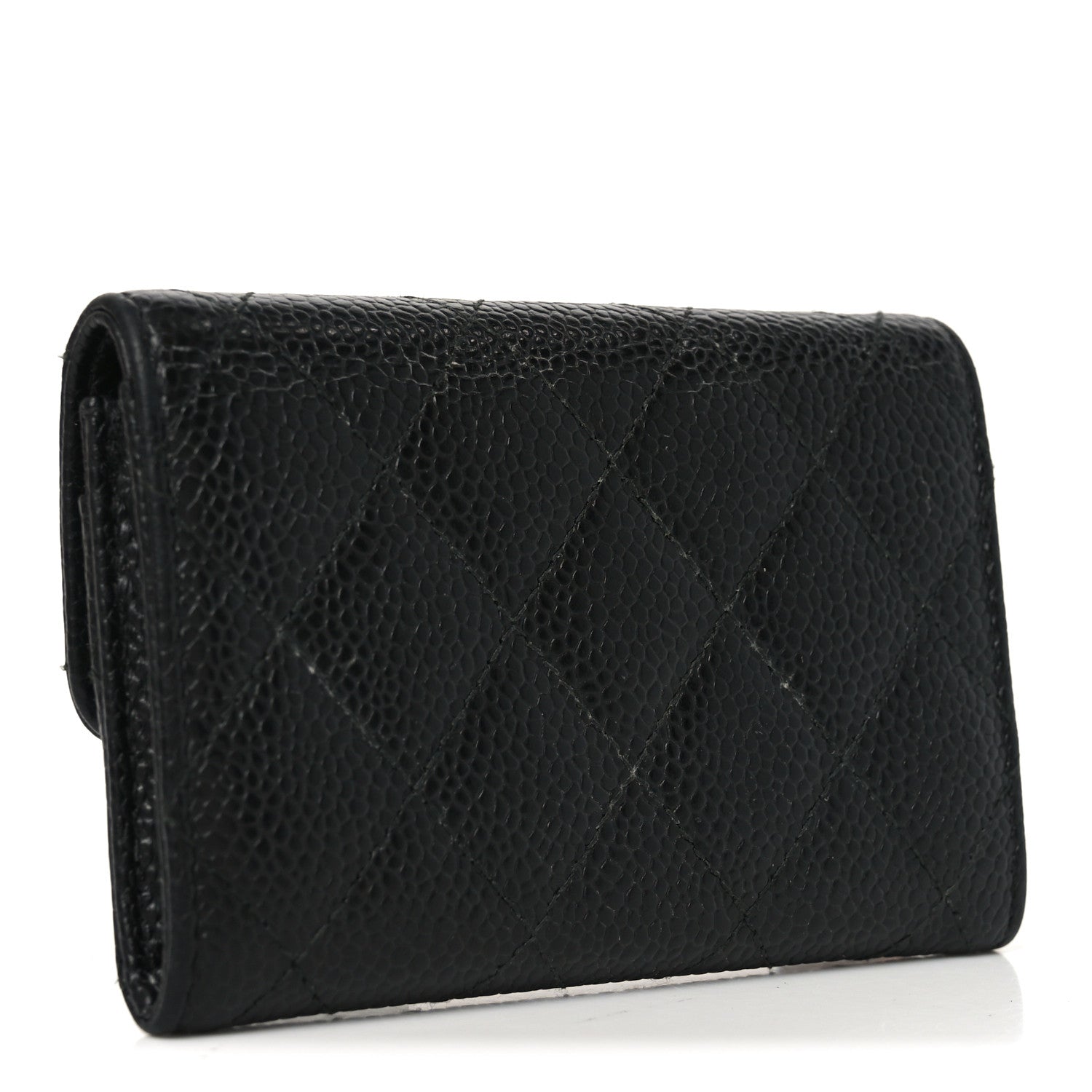 Chanel Caviar Quilted Flap Card Holder Black 3 of 9
