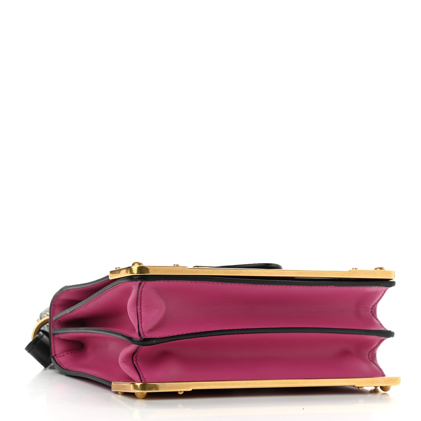 City Calf Saffiano Cahier Bag Geranio Black