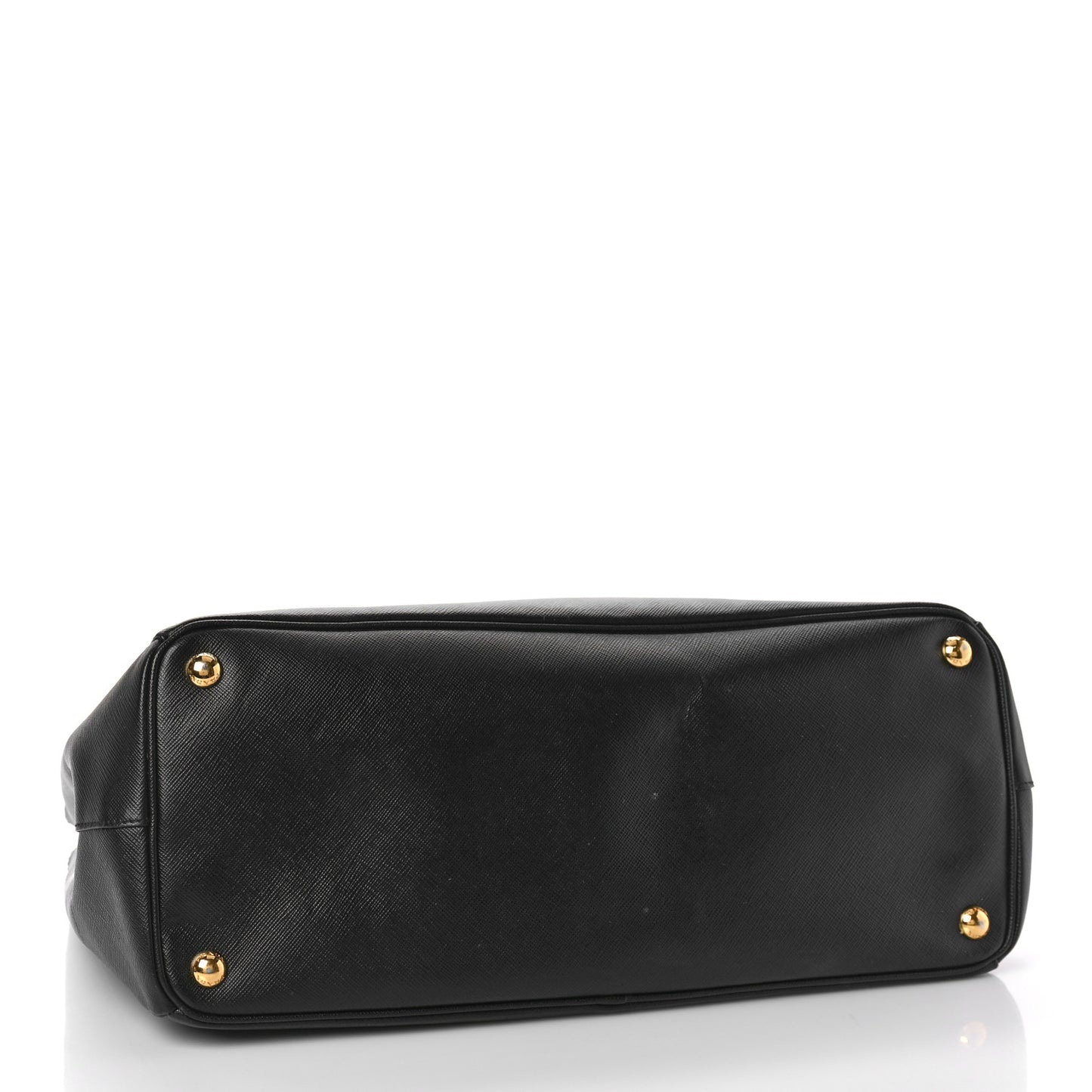 Saffiano Large Galleria Double Zip Tote Black