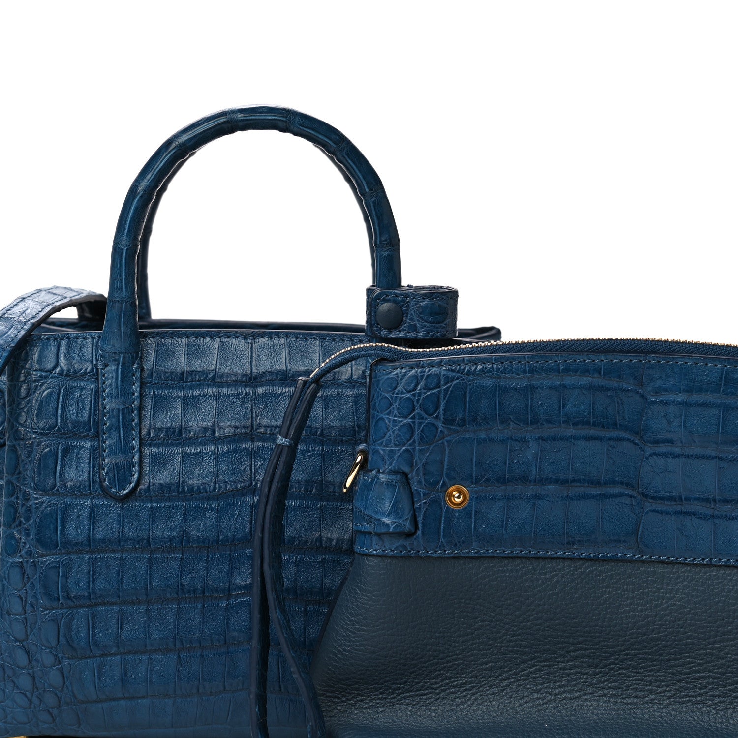 Nancy Gonzalez Crocodile Small Christie Satchel Blue 17 of 21