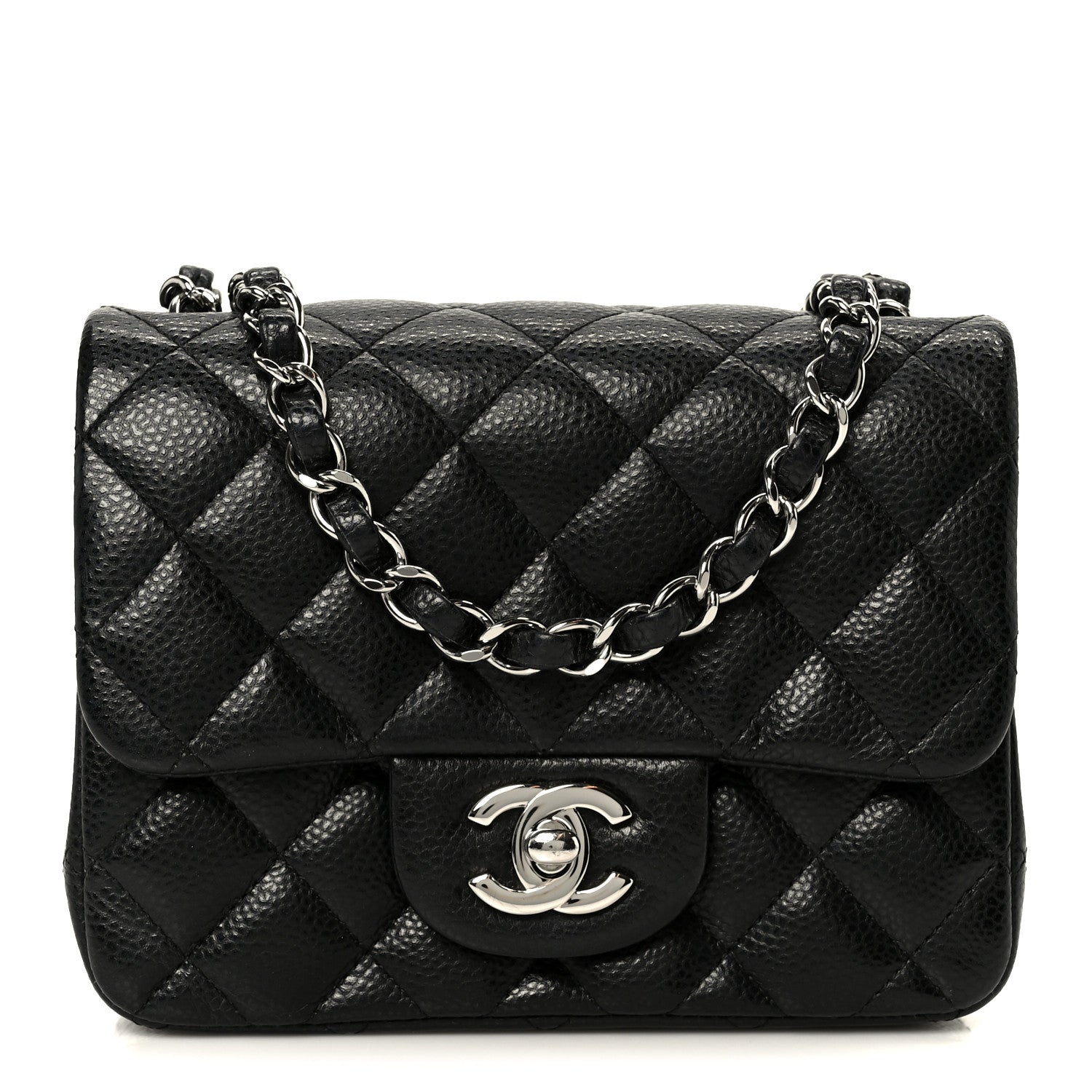Chanel Caviar Quilted Mini Square Flap Black 1 of 12