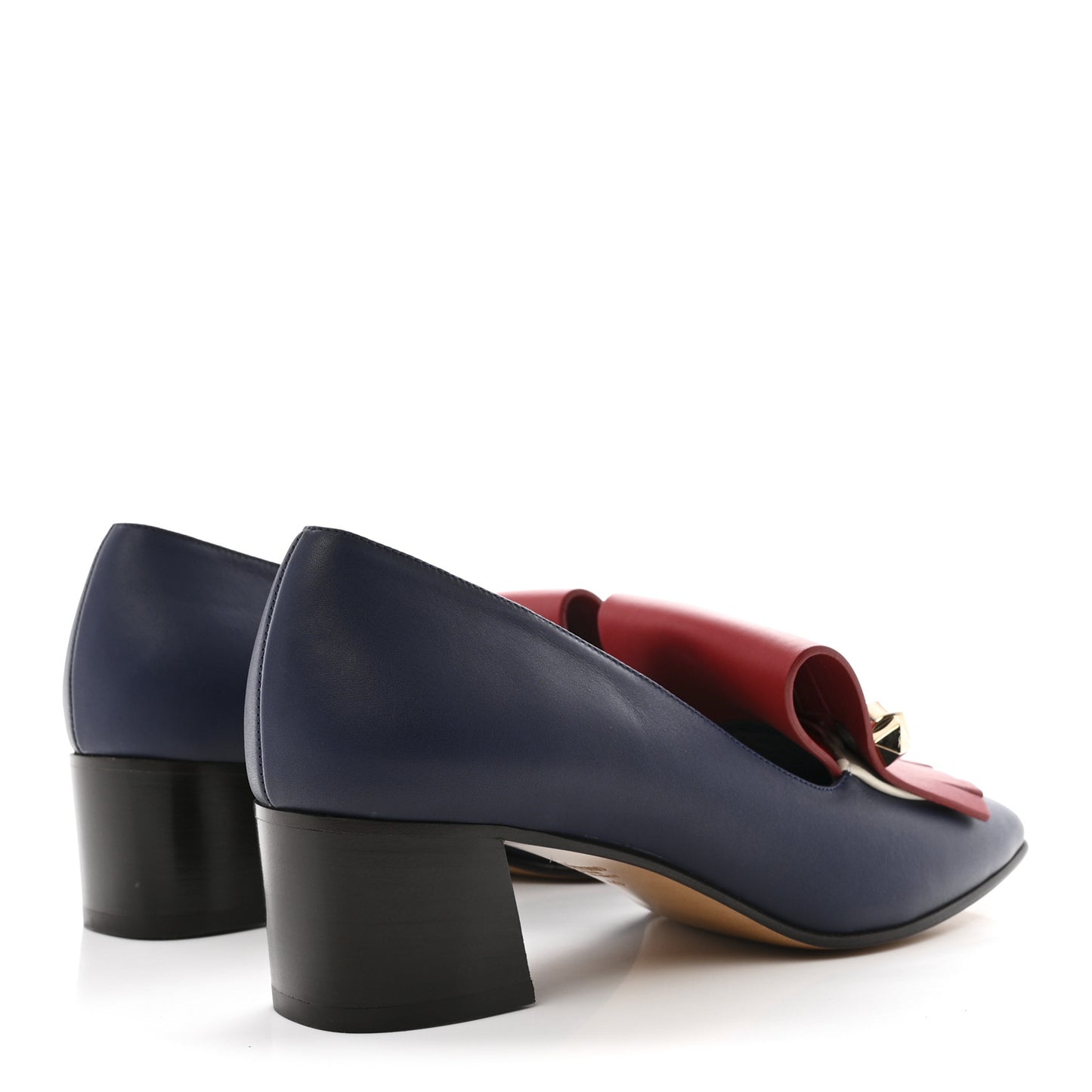 Nappa Rockstud Uptown Fringe Loafer 50 Pumps 40 Rosso Valentino Ivory Pure Blue