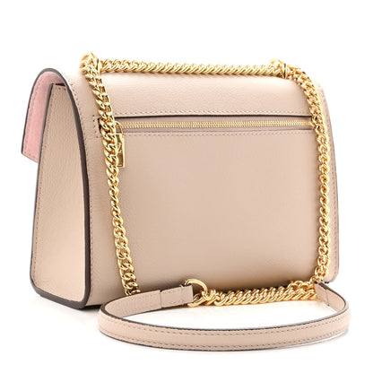 Louis Vuitton Soft Calfskin Mylockme Chain Bag BB Greige 3 of 9