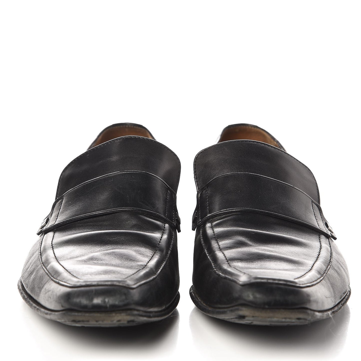 Mens Calfskin Loafers 10.5 Black