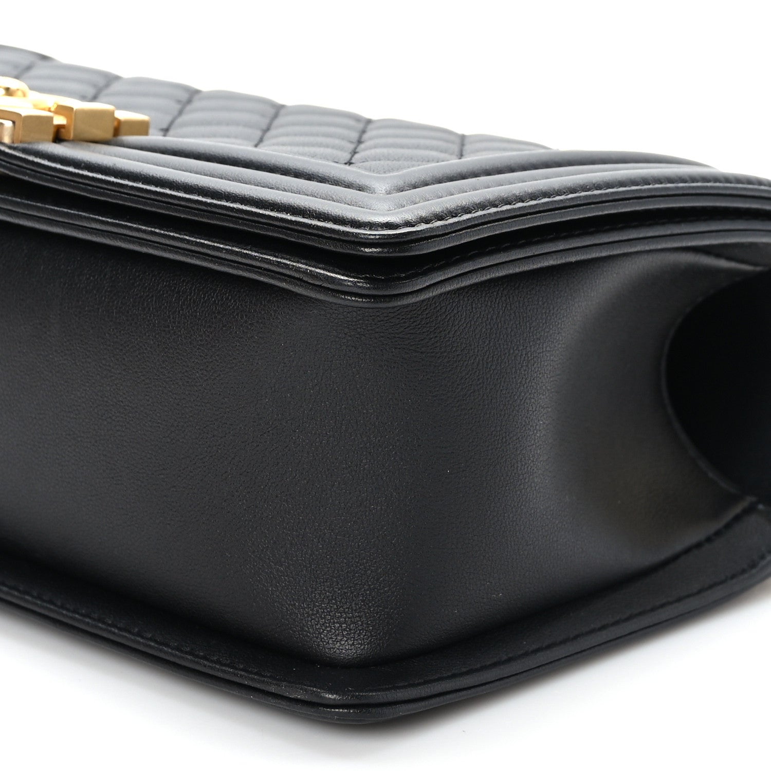 Chanel Calfskin Quilted Medium Boy Flap Black 9 of 10