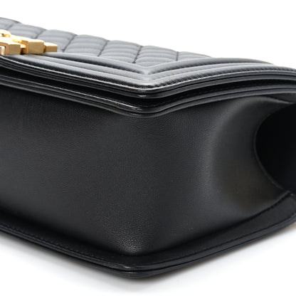 Chanel Calfskin Quilted Medium Boy Flap Black 9 of 10