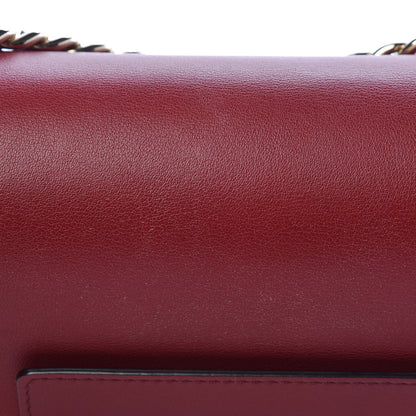 Delvaux Calfskin Madame Chaine Bag Burgundy 12 of 12