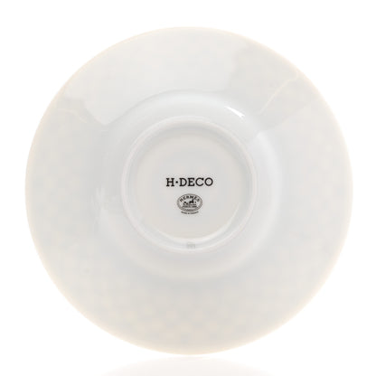 Hermes Porcelain H Deco Coffee Cup And Saucer Set Of 2 Black 8 of 14