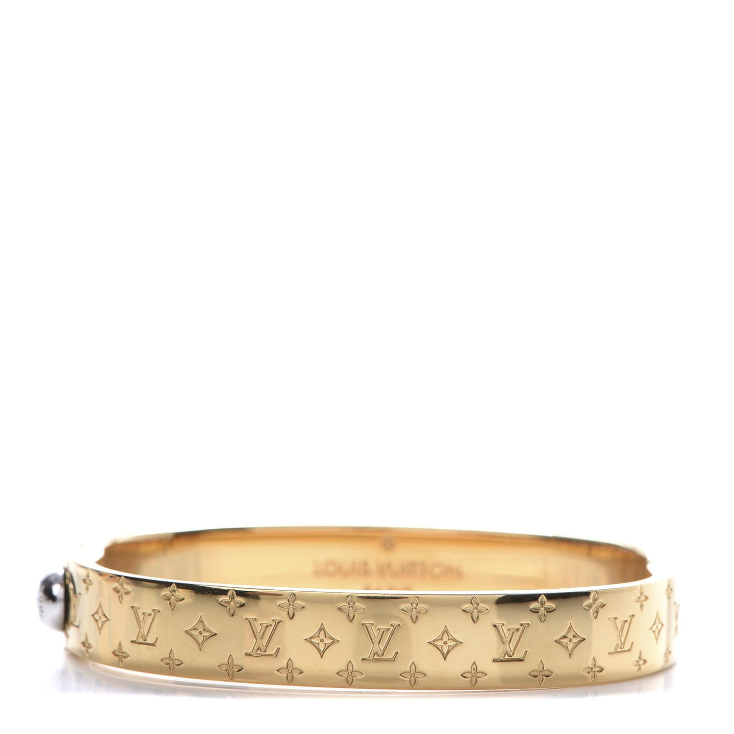 Brass Monogram Nanogram Cuff S Gold