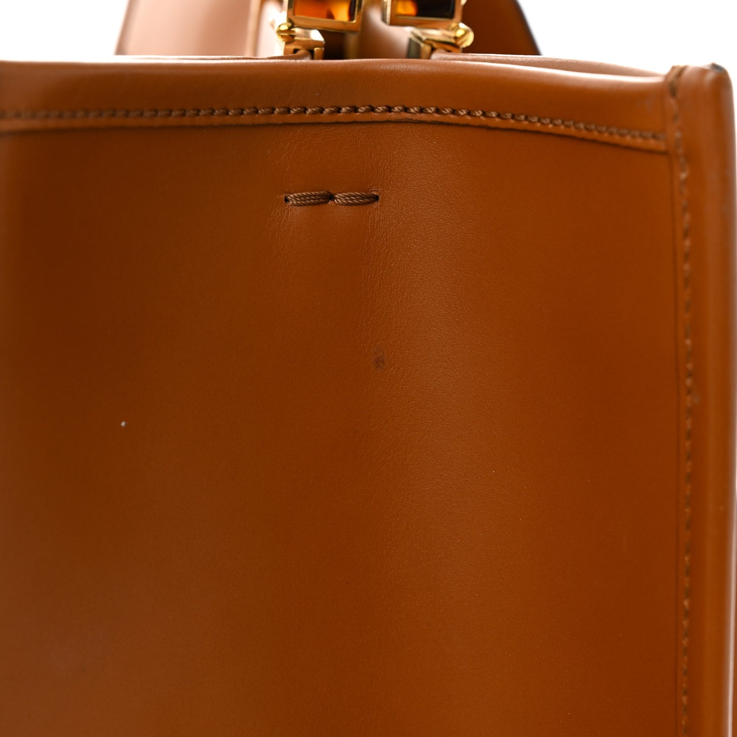 Vitello King Plexiglass Medium Fendi Sunshine Shopper Tote Cuoio