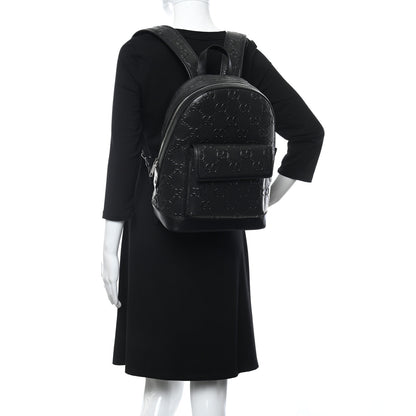 Gucci Calfskin GG Tennis Embossed Backpack Black 3 of 9