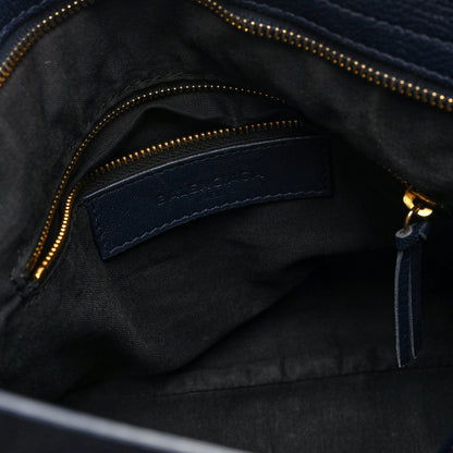 Balenciaga Chevre Gold Metallic Edge Hardware Town Bleu Nuit Dark Sea 7 of 10