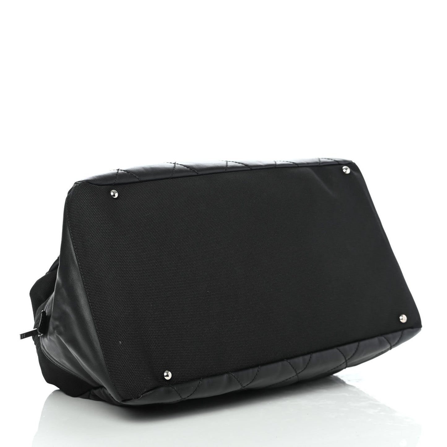 Coated Canvas Quilted Paris Biarritz Bowler Black