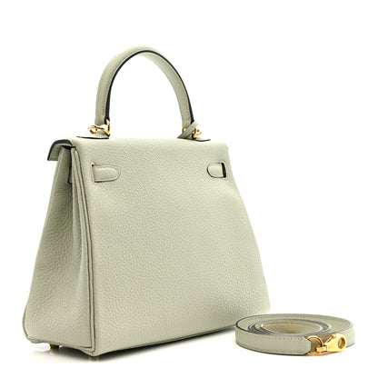 Hermes Togo Kelly Retourne 25 Gris Neve 5 of 23