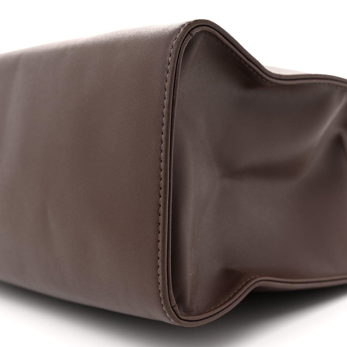 Vegan Leather Medium Shopping Bag Chocolate