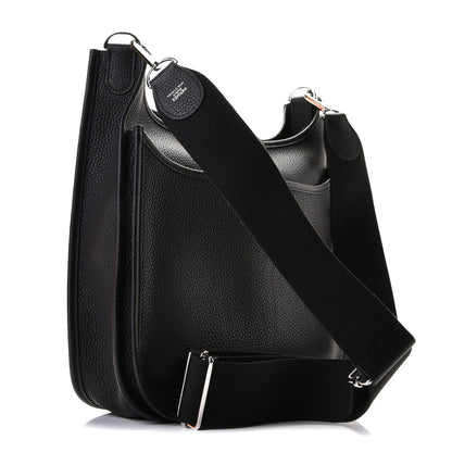 Hermes Taurillon Clemence Evelyne III PM Black 3 of 10
