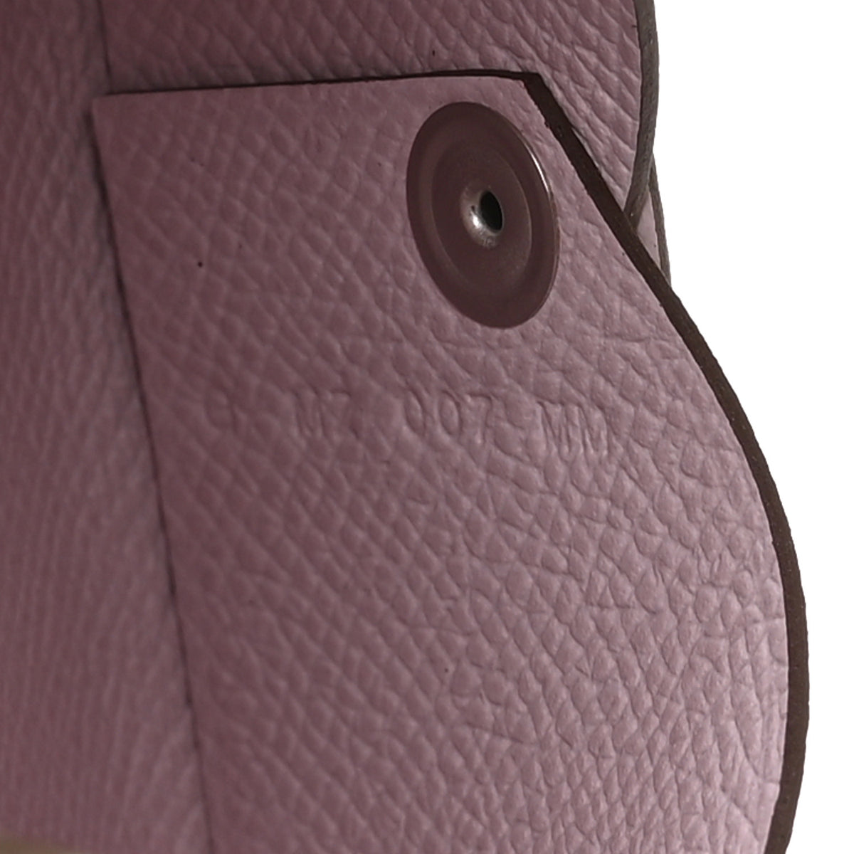 Epsom Horseshoe Calvi Card Case Etoupe Mauve Pale