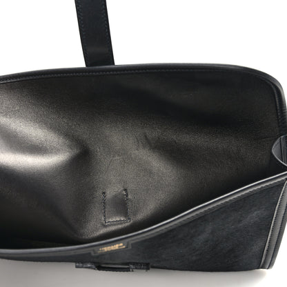 Hermes Pony Hair Swift Jige Elan 29 Clutch Black 11 of 11