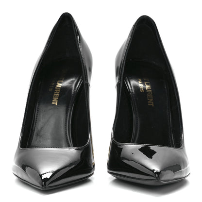 Saint Laurent Patent Opyum 110 Pumps 38 Black Gold 2 of 9