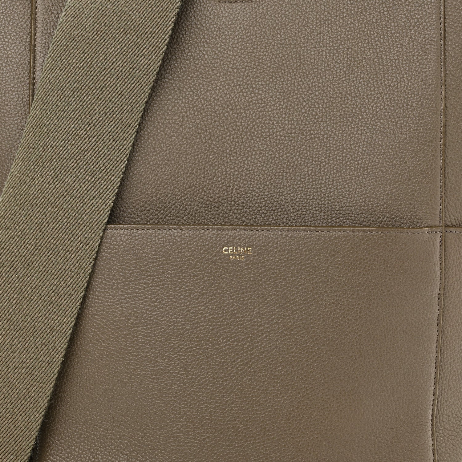 Celine Soft Grained Calfskin Sangle Bucket Bag Taupe 6 of 17