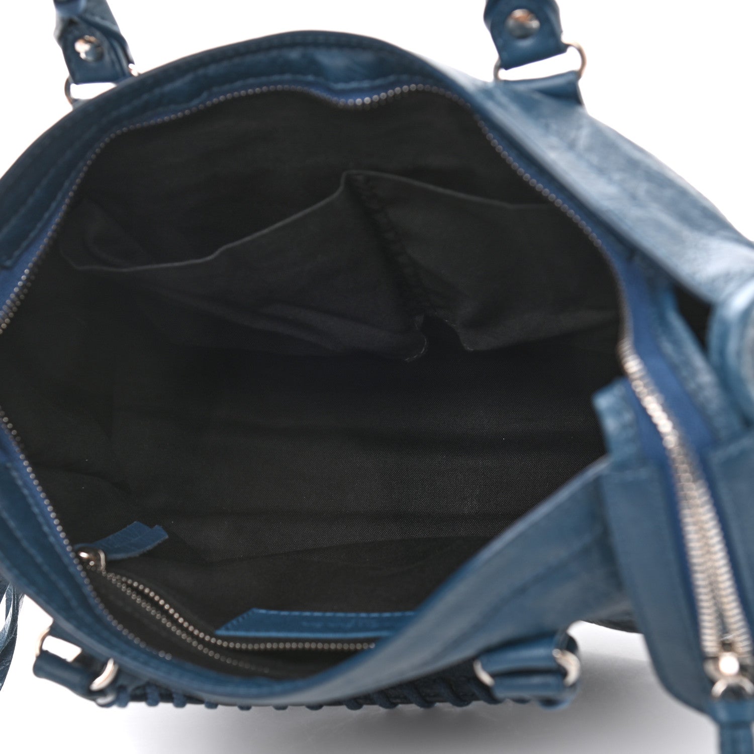Balenciaga Agneau Classic Silver Hardware S City Bleu Profond 5 of 11