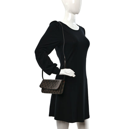 Louis Vuitton Damier Ebene Pochette Twin GM 2 of 9