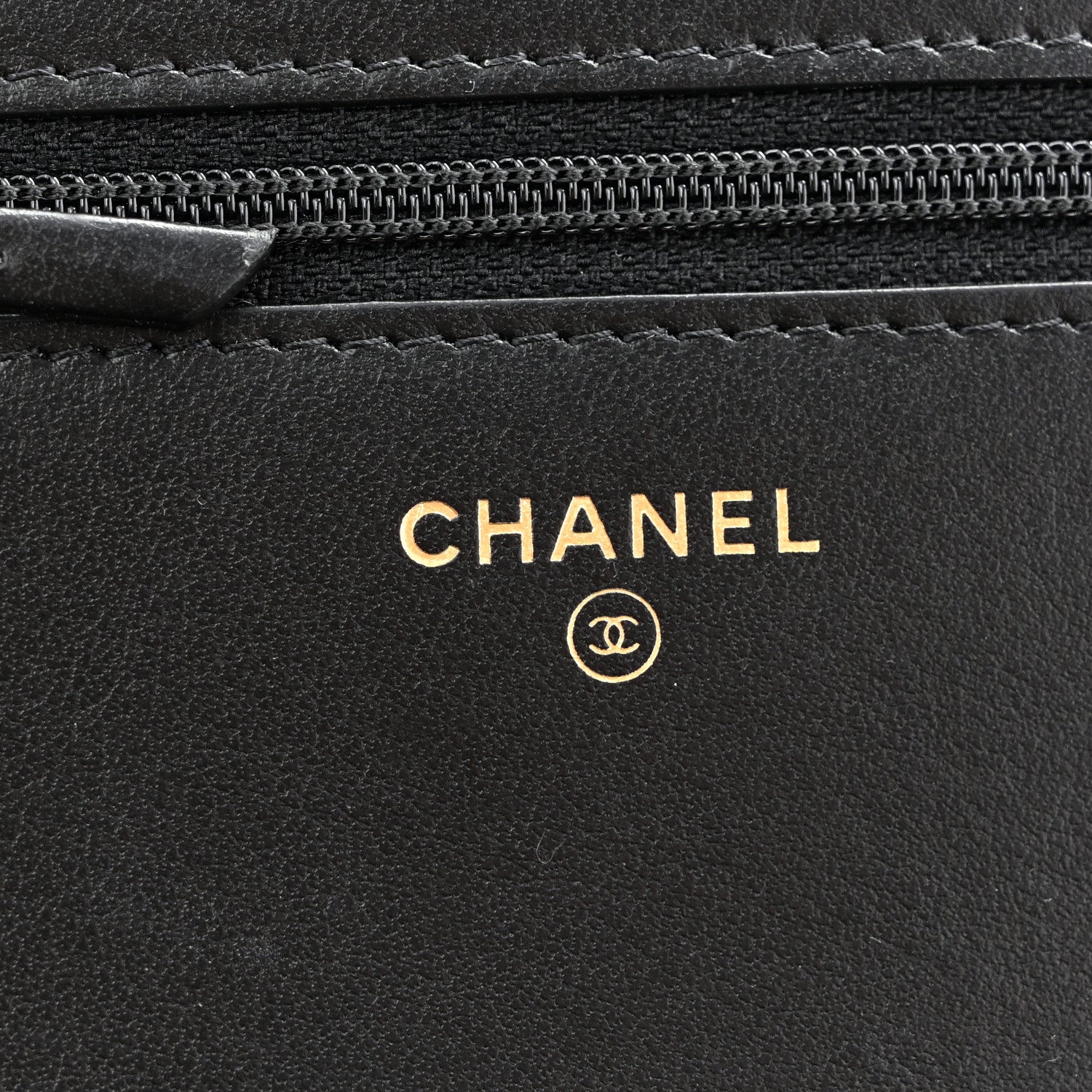 Chanel Caviar Quilted Chain Around Boy Wallet On Chain WOC Black 6 of 13