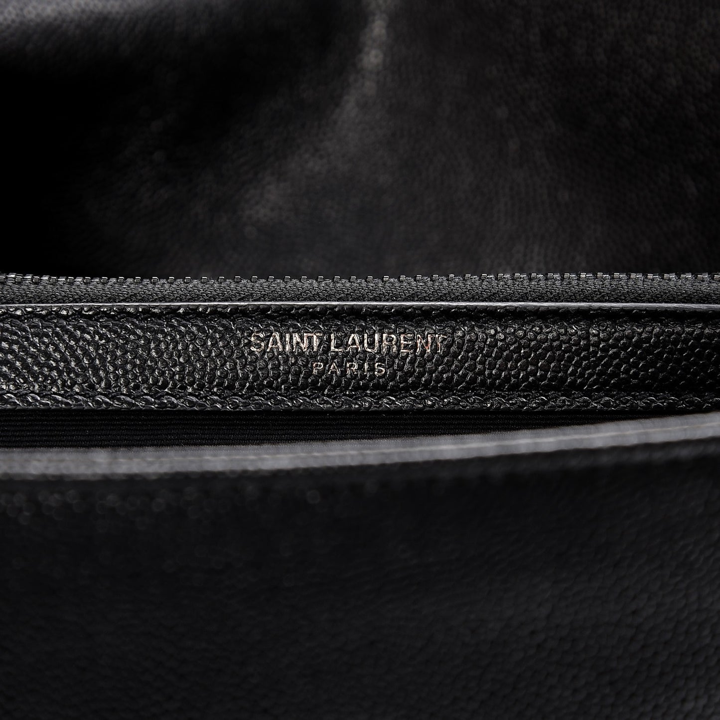 Grain De Poudre Medium West Hollywood Monogram Fold-Over Black