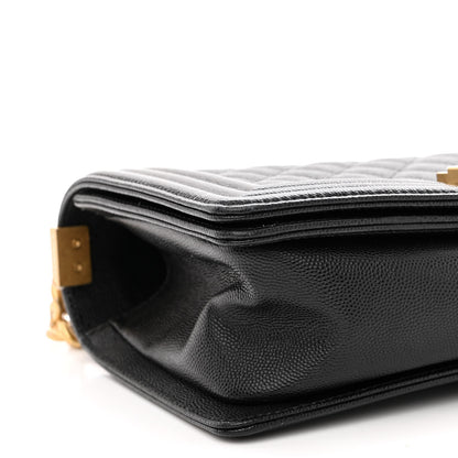 Chanel Caviar Quilted Medium Boy Flap Black 8 of 11