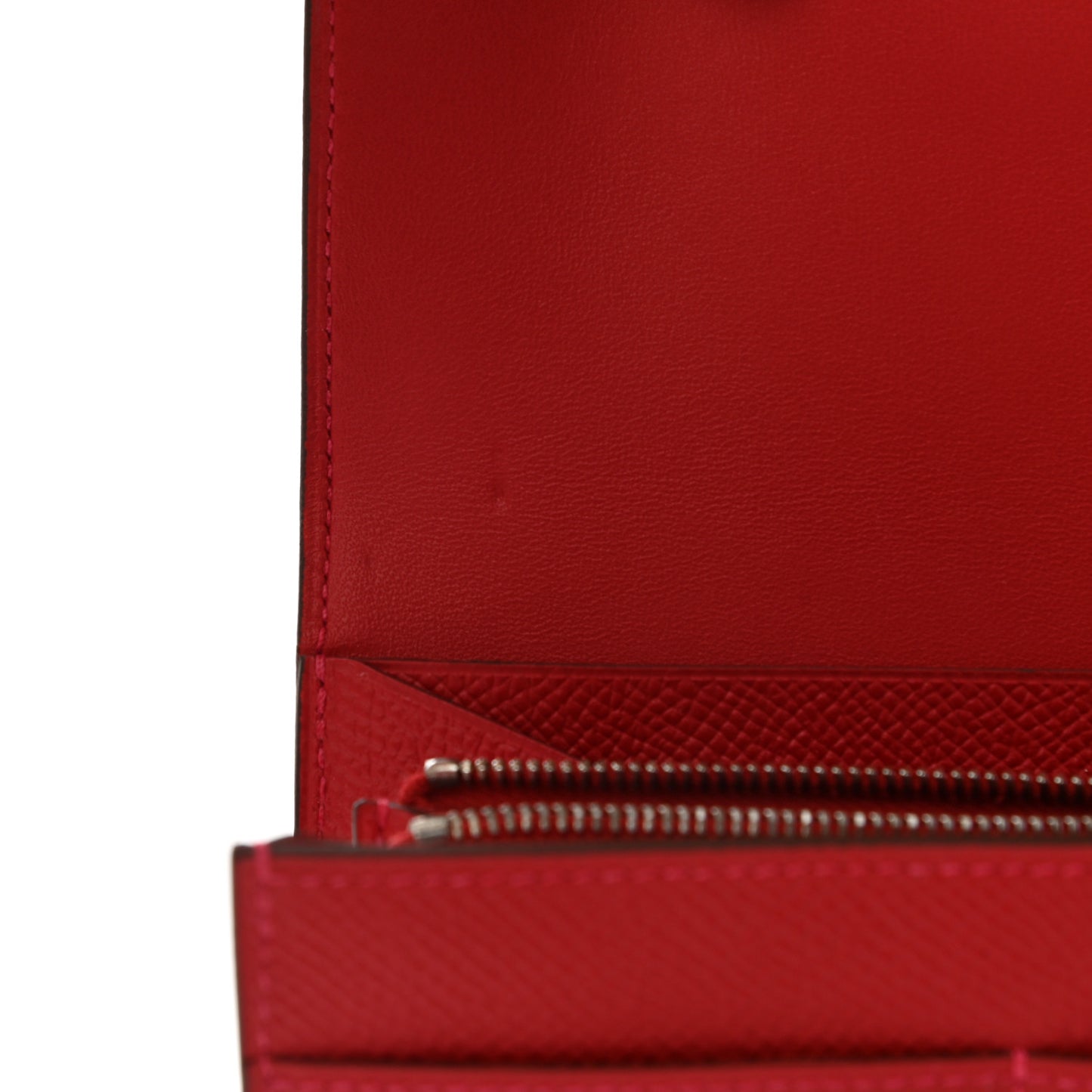 Epsom Constance Compact Passant Wallet Rouge Casaque