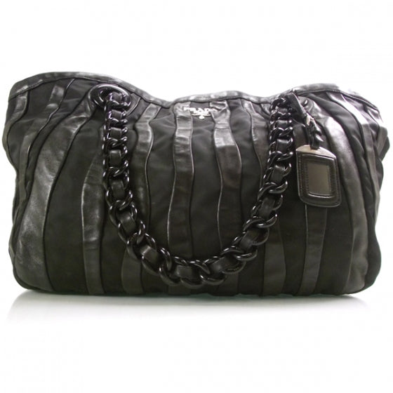 Tessuto Nappa Mordore Tote Black