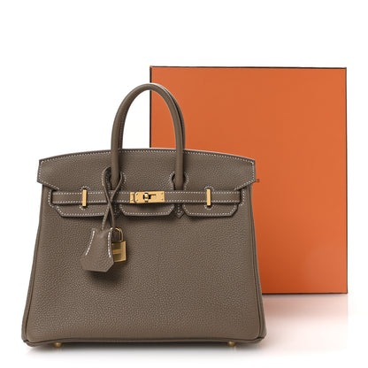 Hermes Togo Birkin 25 Etoupe 11 of 11