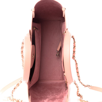 Chanel Caviar Small Studded Deauville Tote Light Pink 3 of 9