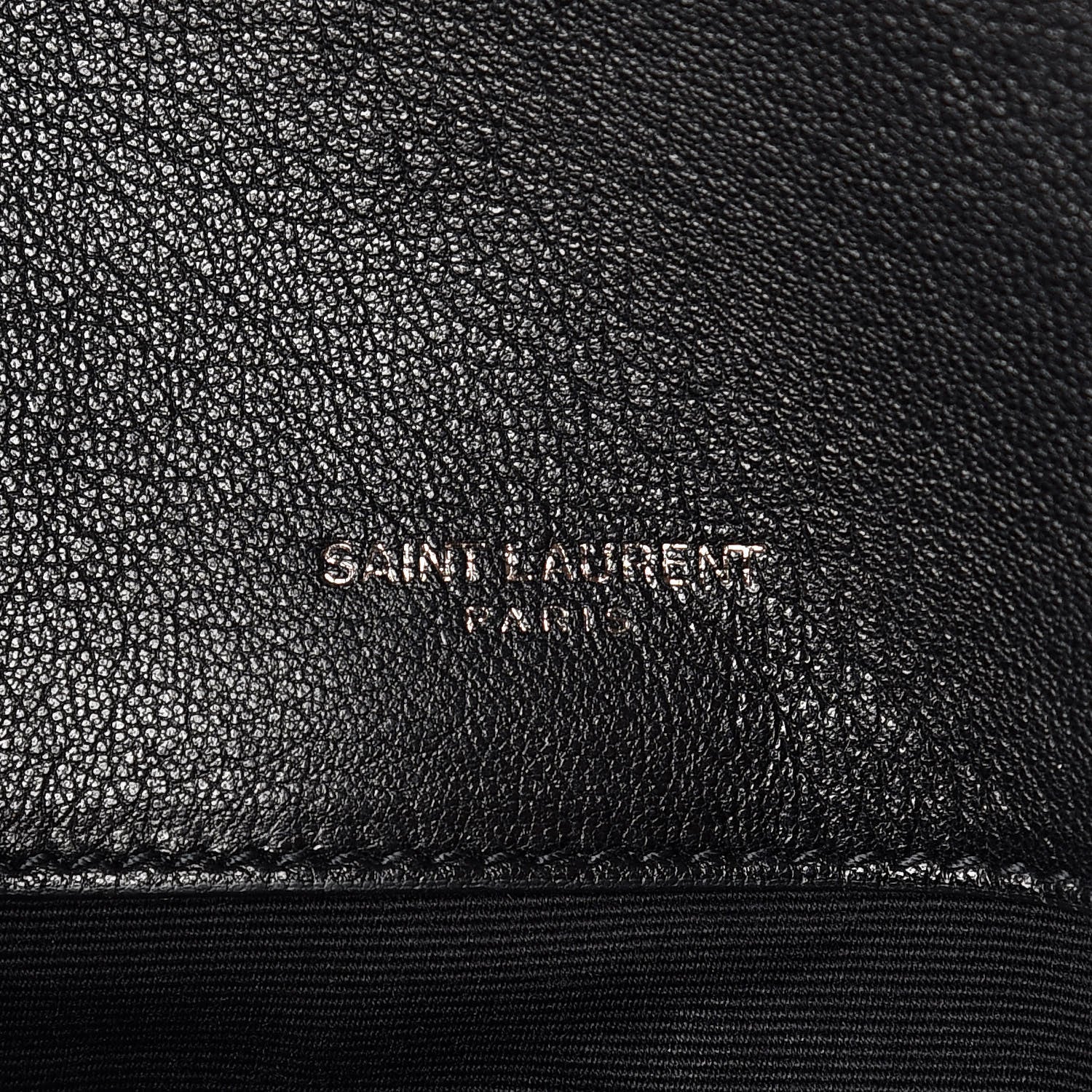 Saint Laurent Sheepskin Matelasse Chevron Monogram Medium College Bag Black 11 of 16