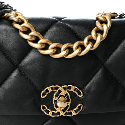 Chanel Lambskin Quilted Medium Chanel 19 Flap Black 8 of 10