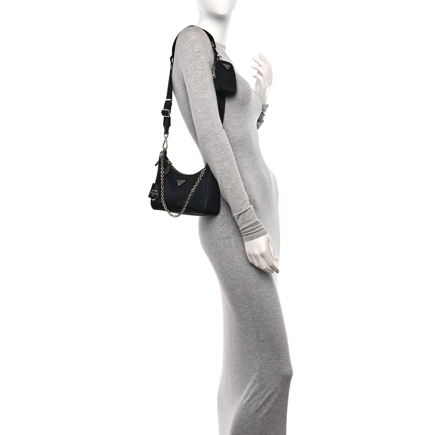 Nylon Re-Edition 2005 Shoulder Bag Black