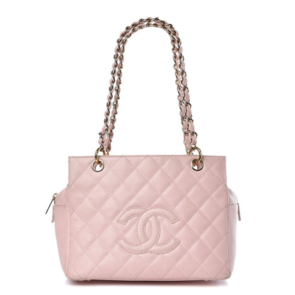 Chanel Caviar Quilted Petit Timeless Shopping Tote PTT Pink 1 of 18