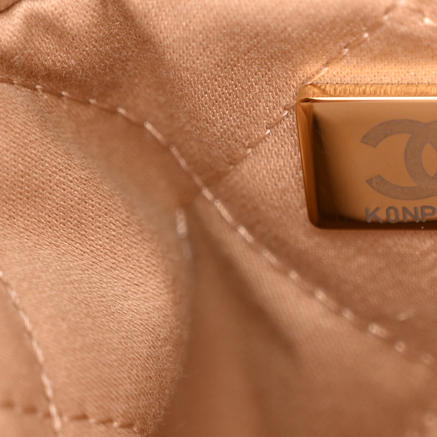 Chanel Shiny Calfskin Quilted Small Chanel 22 Beige 8 of 12