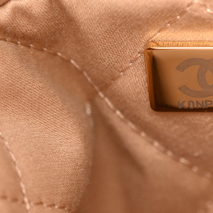 Chanel Shiny Calfskin Quilted Small Chanel 22 Beige 8 of 12