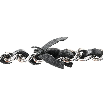 Chanel Lambskin Camellia Embossed Wallet on Chain WOC Black 12 of 12