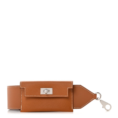 Hermes Swift Epsom Pocket Kelly Shoulder Strap Gold 1 of 4