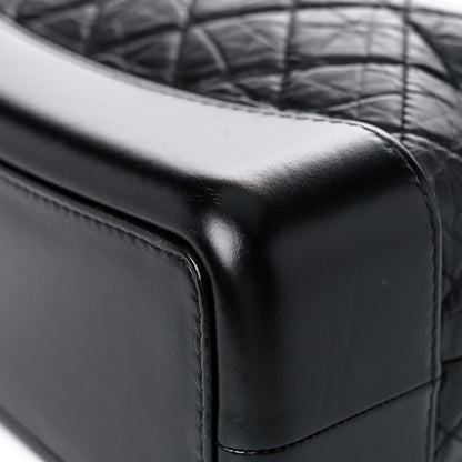 Chanel Aged Calfskin Quilted Gabrielle Backpack Black 11 of 13